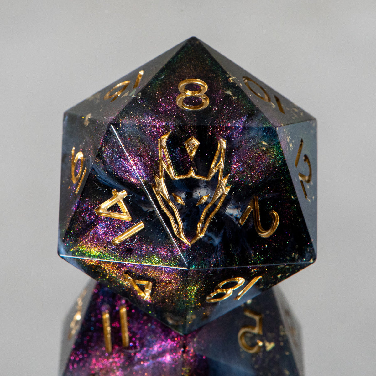 Cosmic Void (33mm chonk) /Signature Concept: Artistic Design Service &amp; Handmade DnD Dice