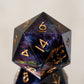Gilded Shadowveil (33mm chonk) /Signature Concept: Artistic Design Service & Handmade DnD Dice