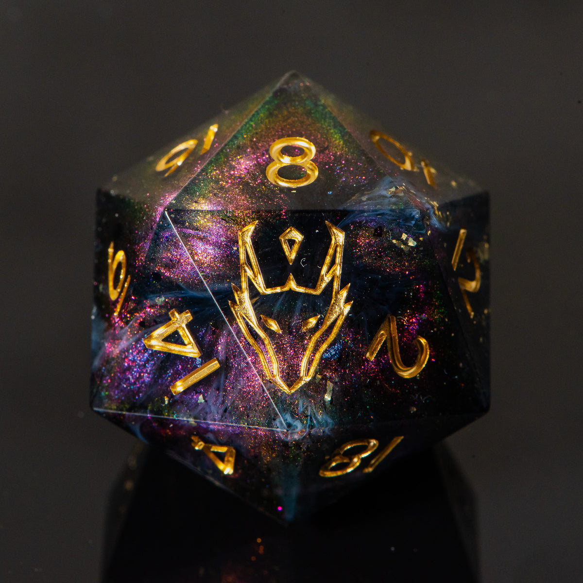 Cosmic Void (33mm chonk) /Signature Concept: Artistic Design Service &amp; Handmade DnD Dice